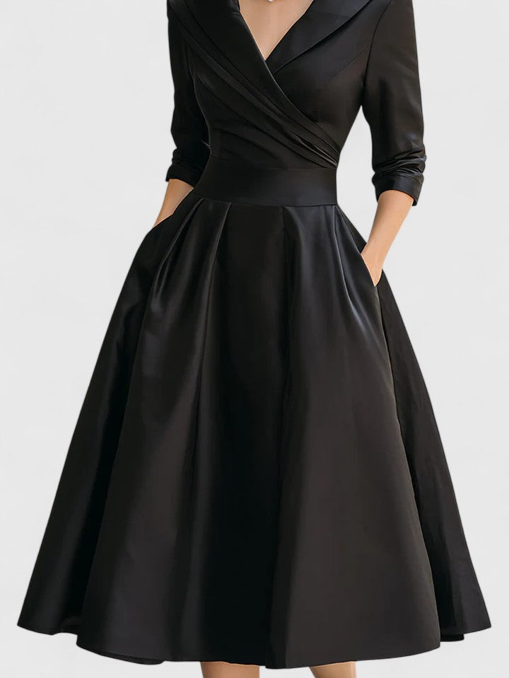 Yan™ | Elegant Midi Dress