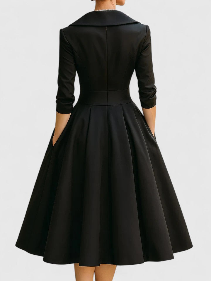 Yan™ | Elegant Midi Dress