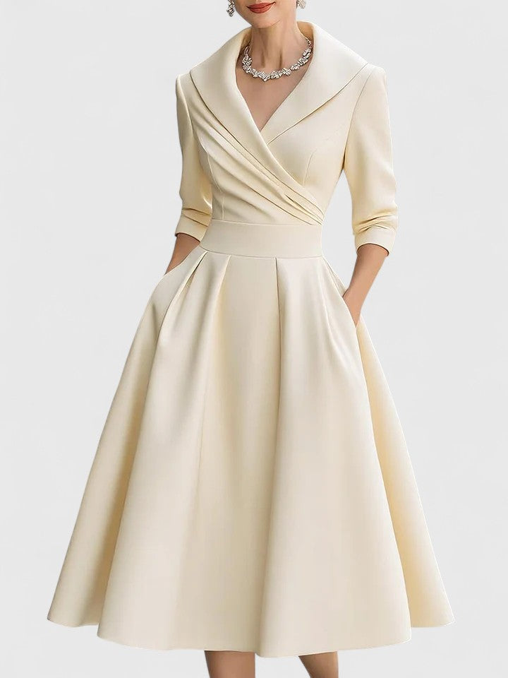 Yan™ | Elegant Midi Dress