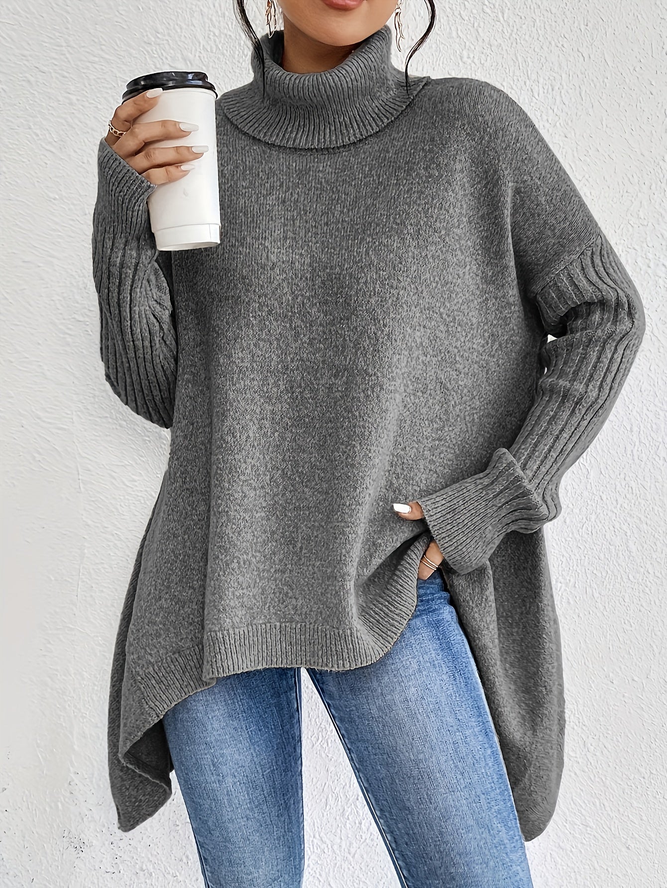 Tahlia™ | Effortlessly Chic High Neck Sweater