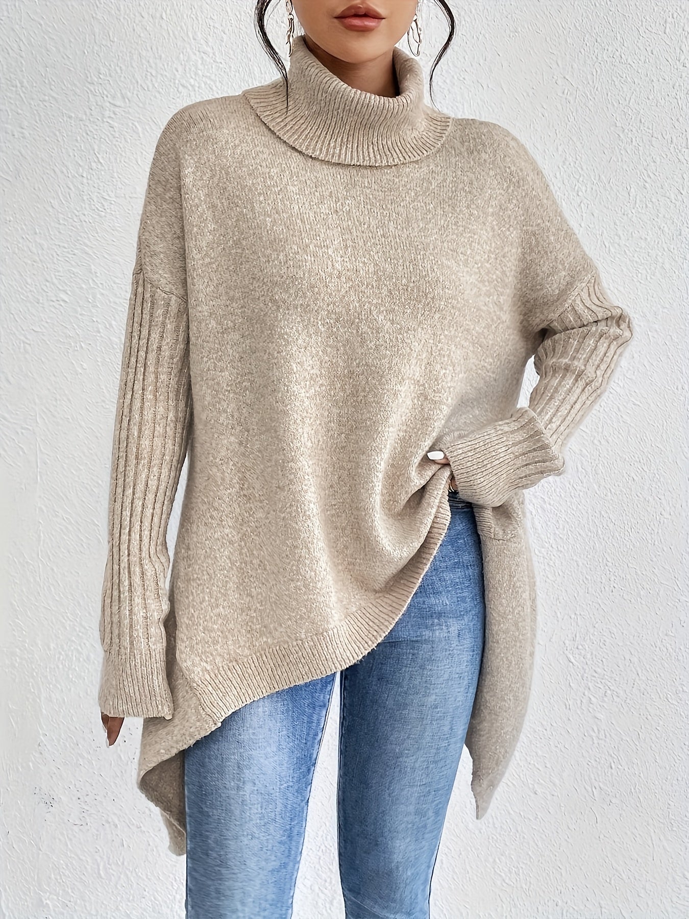Tahlia™ | Effortlessly Chic High Neck Sweater