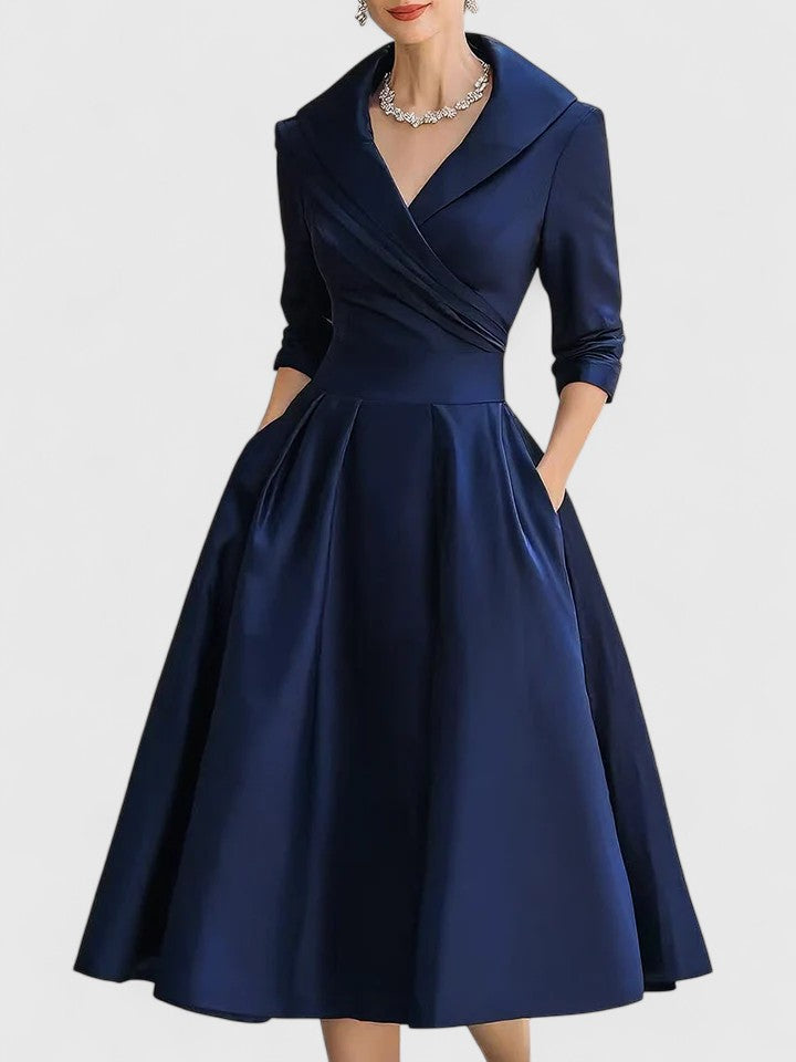 Yan™ | Elegant Midi Dress