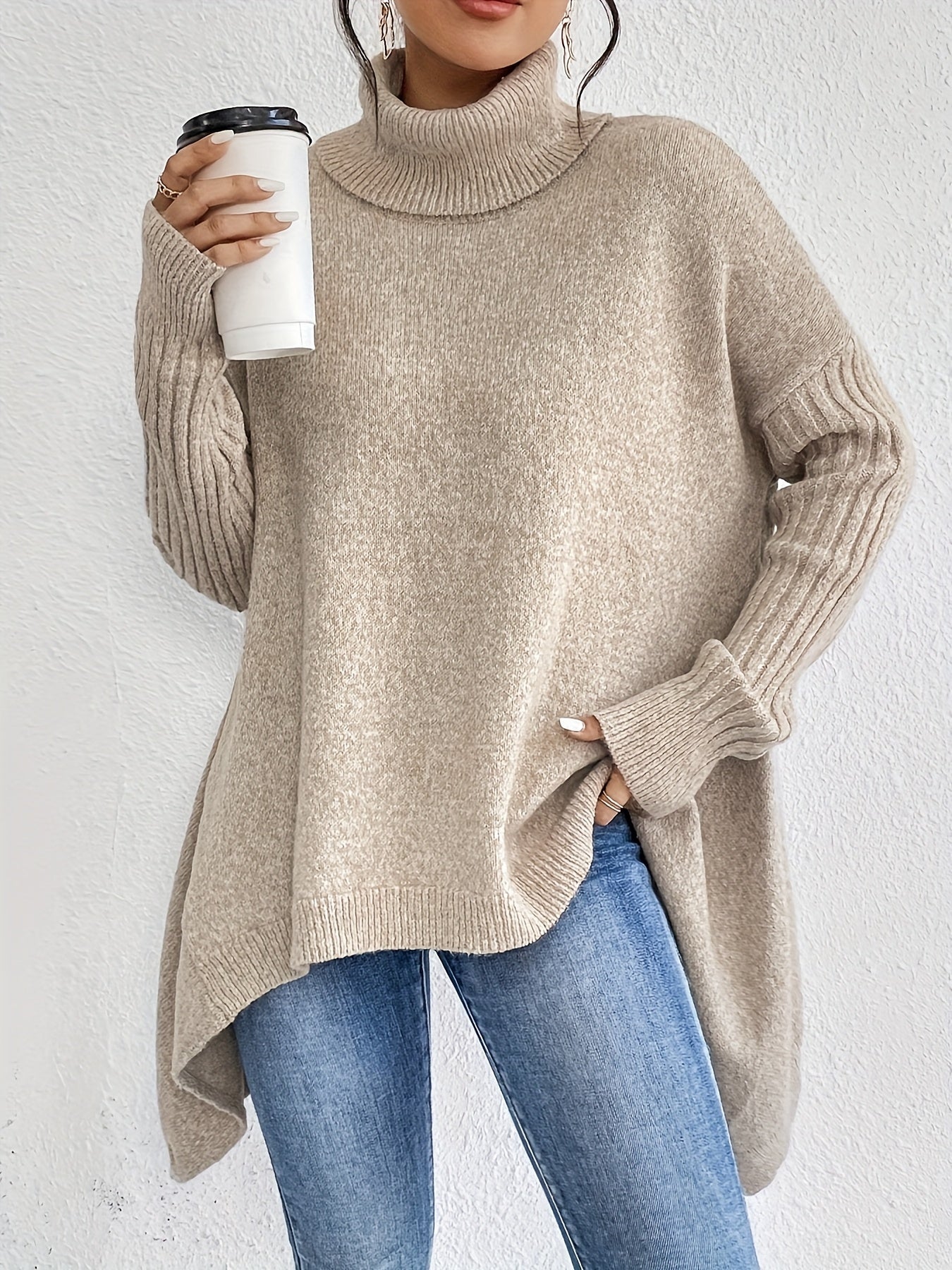 Tahlia™ | Effortlessly Chic High Neck Sweater