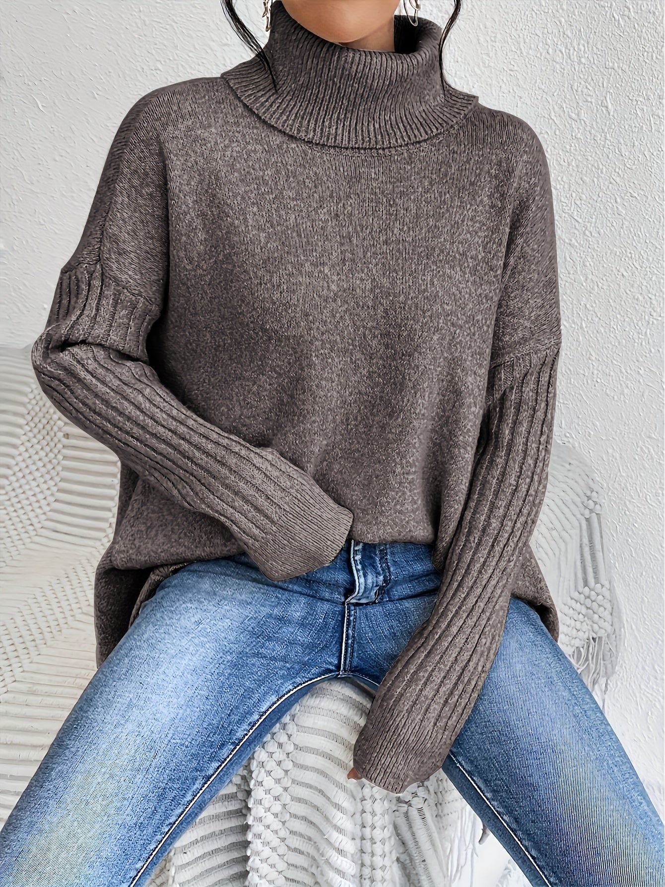 Tahlia™ | Effortlessly Chic High Neck Sweater