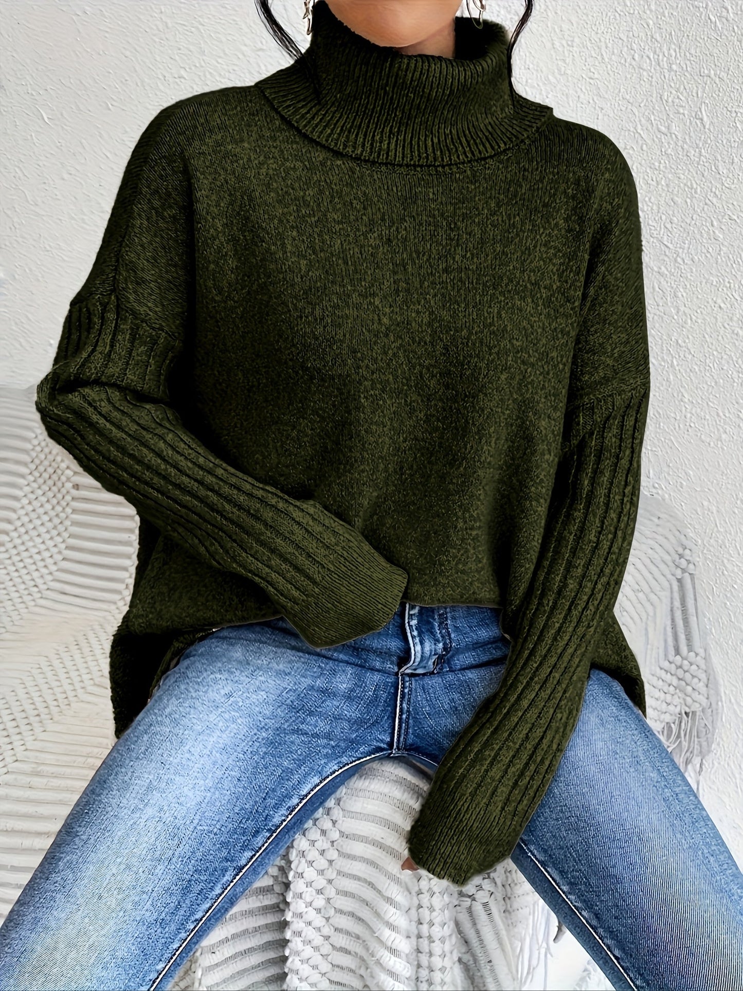 Tahlia™ | Effortlessly Chic High Neck Sweater