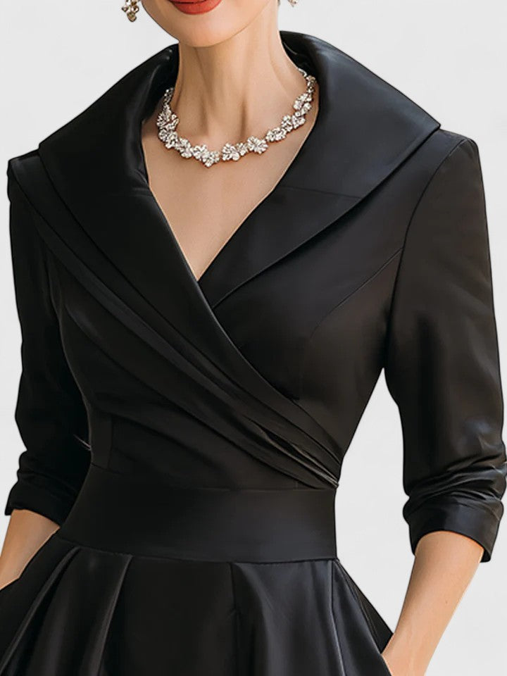 Yan™ | Elegant Midi Dress