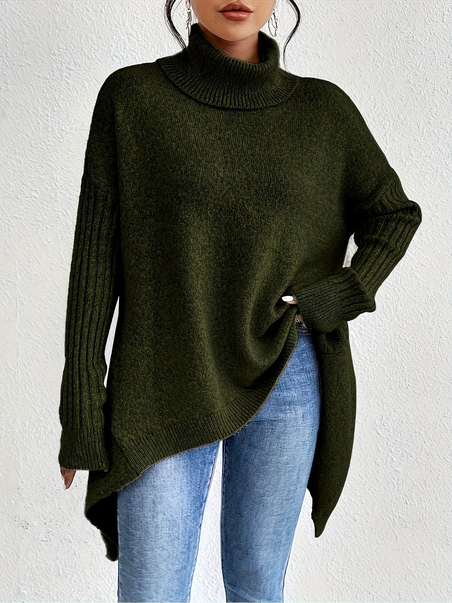 Tahlia™ | Effortlessly Chic High Neck Sweater