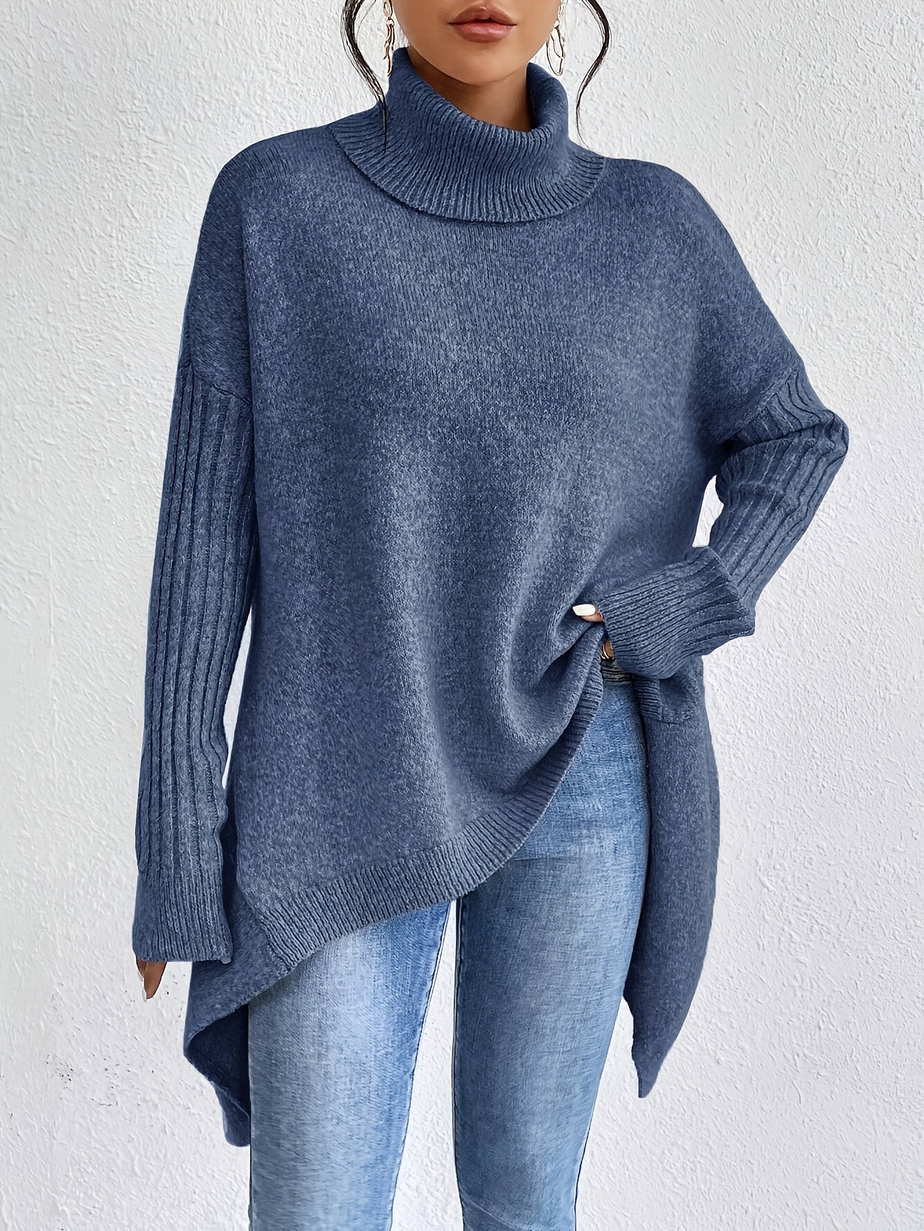 Tahlia™ | Effortlessly Chic High Neck Sweater