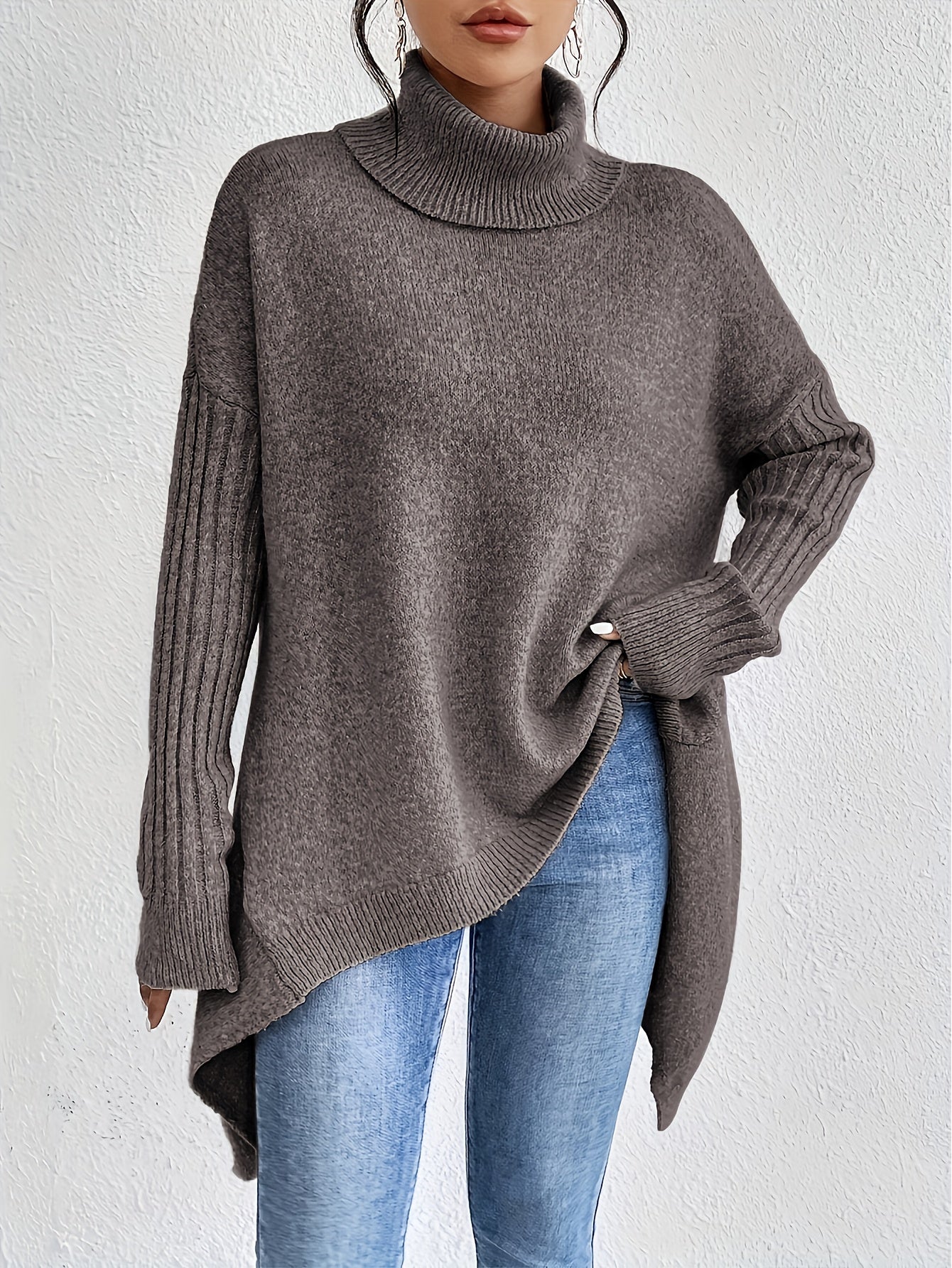Tahlia™ | Effortlessly Chic High Neck Sweater