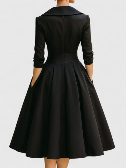Yan™ | Elegant Midi Dress