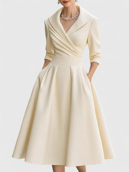 Yan™ | Elegant Midi Dress