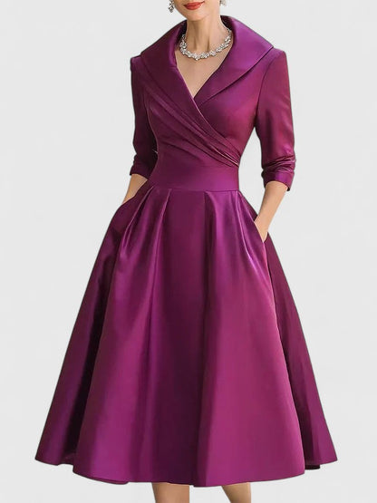 Yan™ | Elegant Midi Dress