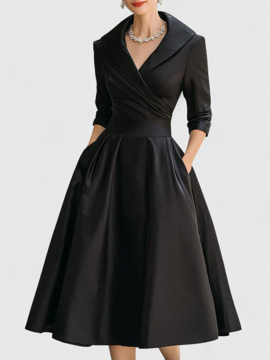 Yan™ | Elegant Midi Dress
