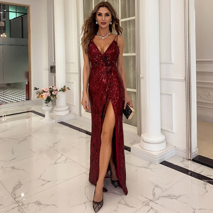 Lilah - Graceful Glow Backless Party Dress