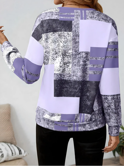 Meliora™ | Patterned Long Sleeve Top